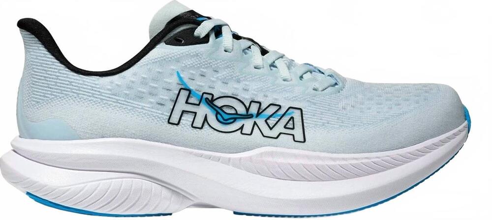 NEW HOKA women's mach 6 running shoes in tundra blue/raindrop